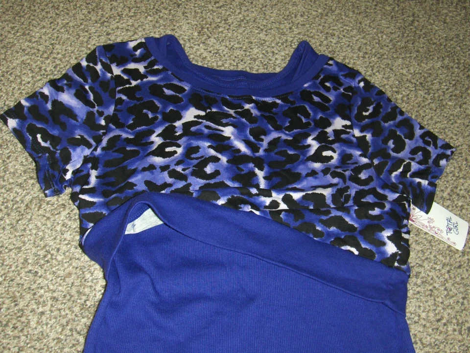 Nuevo con etiquetas Top Total Girl púrpura algodón animal print (14-16), pantalones cortos florales Arizona 14 Foto 2 de 4