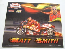 NHRA 2006 Matt Smith TORCO S & S V Twin P/S Motorcycle Drag Racing Handout