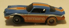 Tyco '79 Camaro Blue Orange White with 440x2 Chassis Slot Car