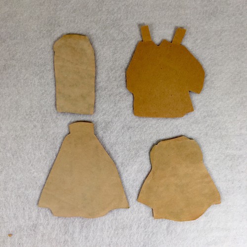 Antique Paper Doll woman & Clothes already cut 10” tall paper doll June - Picture 12 of 15