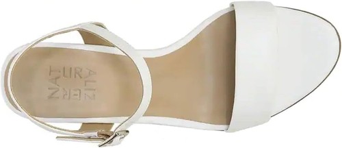 New Naturalizer Women's White Bristol Block Heel Dress Sandals Size 6.5 Wide - Picture 6 of 6
