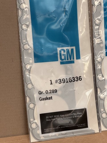 1969 70 Camaro z28 Steel Shim Head Gaskets DZ302 350ci Lt1 NOS GM 3916336 PAIR! - Picture 4 of 8