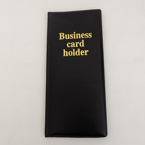 Brown Business Card Holder Book Organizer Office Executives 11 pages