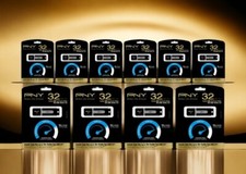 PNY Turbo 32GB USB 3.0 Flash Drive - P-FD32GTBAT2-GE BRAND NEW 10 Pack Lot