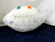 Miami Hurricanes Early 2000's Autographed CANES Football 13 Coaches + Players