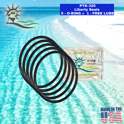 U9-240 Pump O-ring PTK-320 FROM LIBERTY 5-PACK + LUBE For Sta Rite