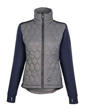 Womens Quilted Equestrian Jacket Long Sleeved Horse Riding Ladies Winter Top