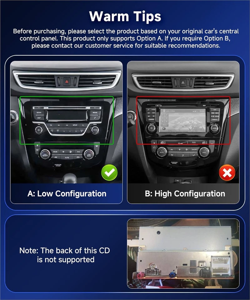 6G+128GB Für Nissan Qashqai X-Trail T32 2013-17 Autoraido Android14 CarPlay WIFI - Bild 3 von 4