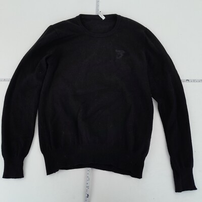 Versace Collection Pullover Large Schwarz Herren Vintage Medusa Strick Wollpullover