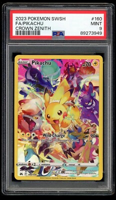 Pikachu 160/159 基本カード　英語版 PSA 9 MINT Pikachu 160/159 Full Art Crown Zenith English Sword and