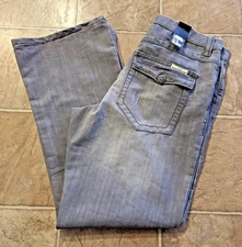 New Arrested Development sz 34 S Bill Boot Cut denim Jeans gray 32/29 3026