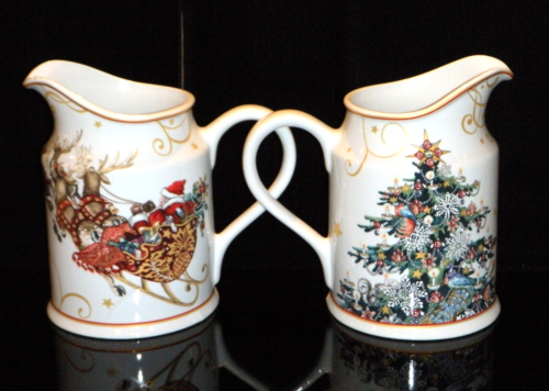 Williams Sonoma Twas the Night Before Christmas Weihnachtsmann & Schlitten 64 Oz Krüge - Bild 4 von 17