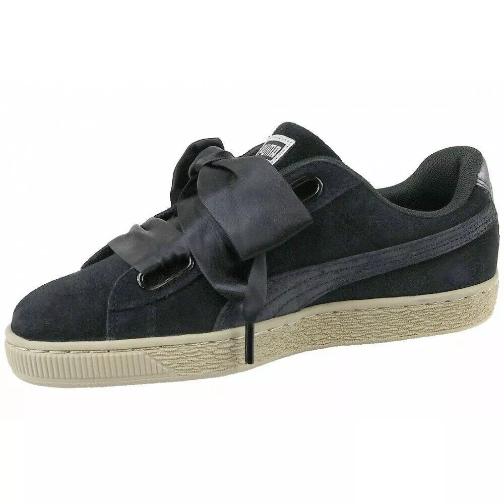 Puma suede sales heart negro