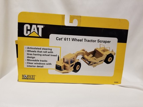 NEW NORSCOT CAT 611 Wheel Tractor Scraper Die-Cast 1/64 scale - Picture 2 of 4