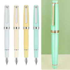 Jinhao 82 Acrylic Transparent Fountain Pen Fine Nib 0.5mm Ink Writing Gift Pen5p