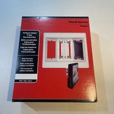 Legrand - Pass & Seymour TV3LVKITWCC2 3-Gang Recessed TV Box with Low-Voltage