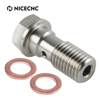 Ti！！ Titanium Ti Banjo Bolt M10x1.25 Pitch 23mm Thread Fits Nissin Dual
