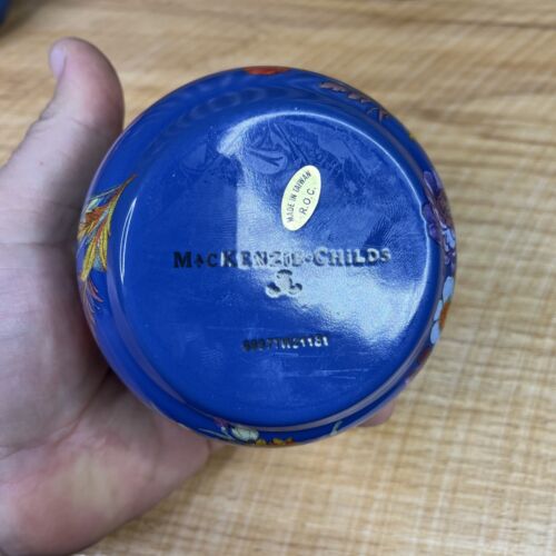 MacKenzie set ciotola da zucchero e crema mercato dei fiori lapislazzolino smalto blu MacKenzie nuovo - Foto 6 di 8