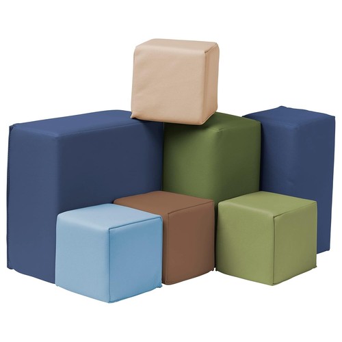 Soft and Safe Toddler Foam Building Blocks – 7-Piece Playset for Little Hands - Picture 3 of 12