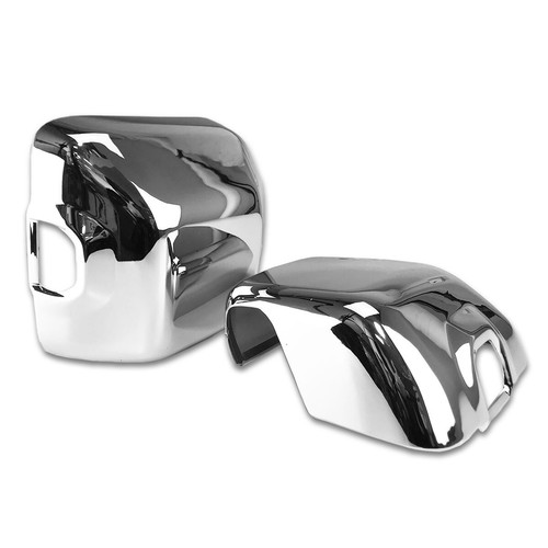 For 2018-2020 Jeep Wrangler JL Chrome ABS Top Half Side Mirror Cover Overlay Cap - Picture 8 of 8