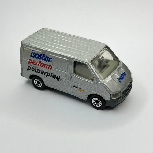 Matchbox Ford Transit Van Isostar Perform Powerplay Silver Body - Picture 1 of 7