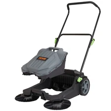Walk-behind Hand Push Floor Sweeper - Efficient Outdoor Cleaning Solution