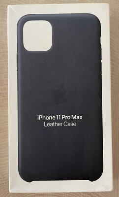 Original Apple Leather Case iPhone 11 Pro Max Leder Schutzhülle Cover Midn. Blue