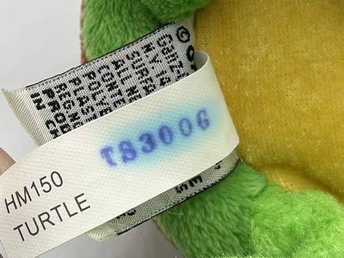 GANZ Webkinz Plush/Stuffed Turtle Polyester Fiber Plastic Pellets Made in China - Picture 8 of 11