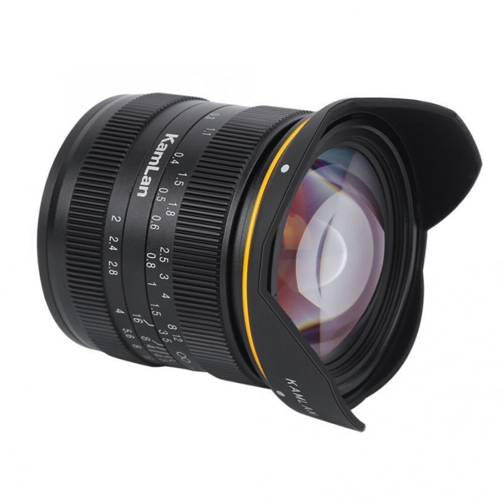 Kamlan 15mm F2.0 APS-C Manual Focus Lens for Canon EOS-M / Sony E
