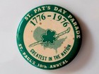 1976 St. Paul's 10th Annual St. Patrick's Day Parade Pinback Button - Minnesota — photo 1