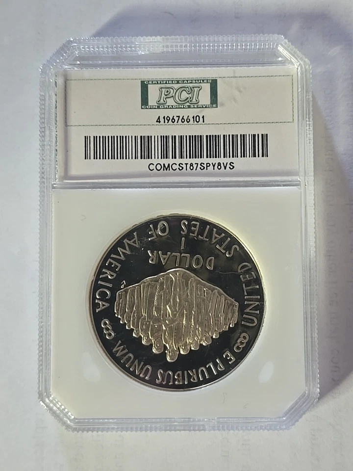 1987-S Constitution Silver Dollar We the People PR67 - Image 2 of 4