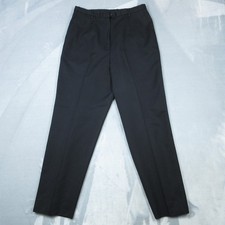 Pendleton Pants Womens 12 Petite Black Wool Lined Pleated Front Dress Pants