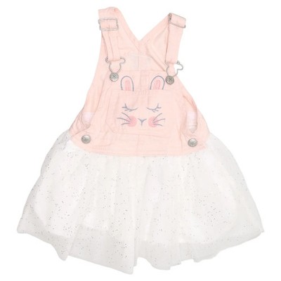 OshKosh B'gosh, Latzkleid, Größe: 92, Pink/Weiß, Baumwolle/Polyester, Print #scG