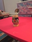 German Ceramic Beer Stein Multiple Crests Metal Lid Colorful Imagery Mug — photo 2