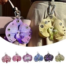 Phalaenopsis Keychain Creative Colorful Simulation Flower Keyring Bag Penda O8O8