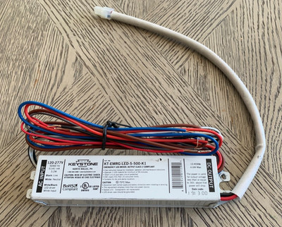 Keystone LED Emergency Driver Kit KT-EMRG-LED-5-500-K1 120-277V Ballast
