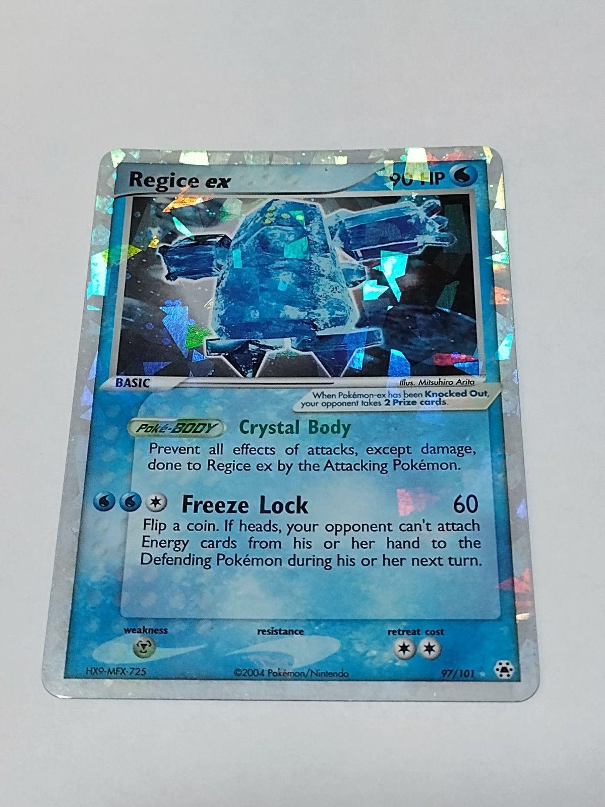 Regice EX 97/101 Hidden Legends Holo Near Mint