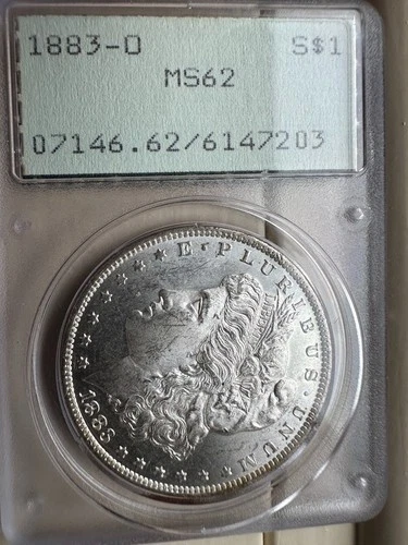1883 O Morgan Silver Dollar PCGS MS62