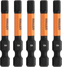 Hex 5Mm Impact Driver Bit -  Allen Wrench Drill Hex Bits. 1/4 Quick Release S2 S