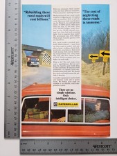 Caterpillar Highway Vintage Industry Magazine Ephemera Print Ad Roads