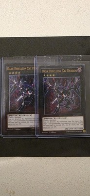 Dark Rebellion Xyz Dragon Ultimate Rare NECH-EN053 1st Ed x2