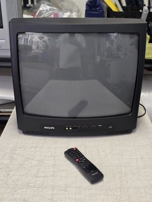 PHILIPS  MODEL 19PR09C101 19'' CRT TV W/REMOTE - GAMING TESTED!