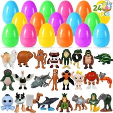 24PCS Easter Eggs Filled with Italian Brainrot Toys, Easter Basket Stuffers for