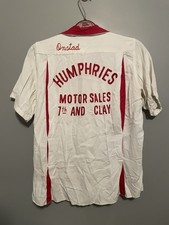Vintage 60s 70s King Louie Bowling Shirt Humphries Motorsales Size M A508 