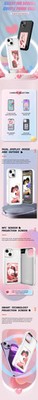 E-Ink Screen NFC Projection Phone Case for iPhone - Battery Free & Personalized 