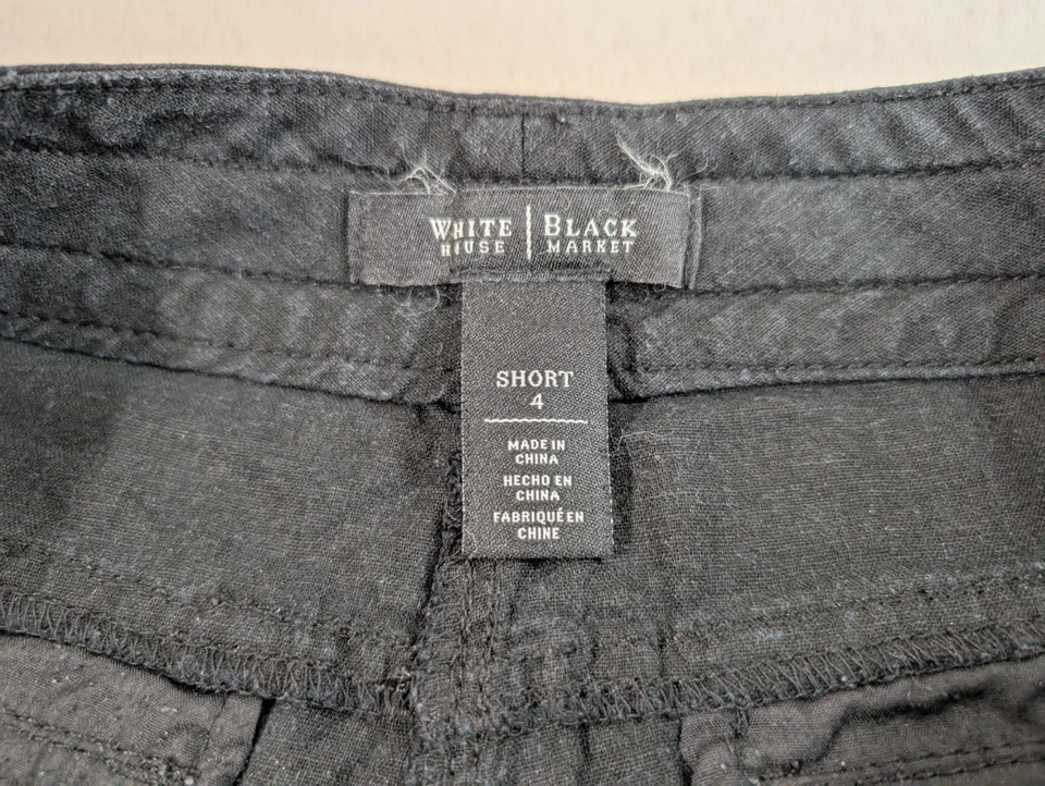 Lote de shorts femininos WHBM tamanho 4 – preto, oliva e bronzeado estilo cargo algemado - Imagem 3 de 4