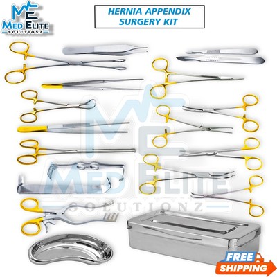 Hernia Appendix Set of 38 Major Ventral Appendectomy Surgery Set