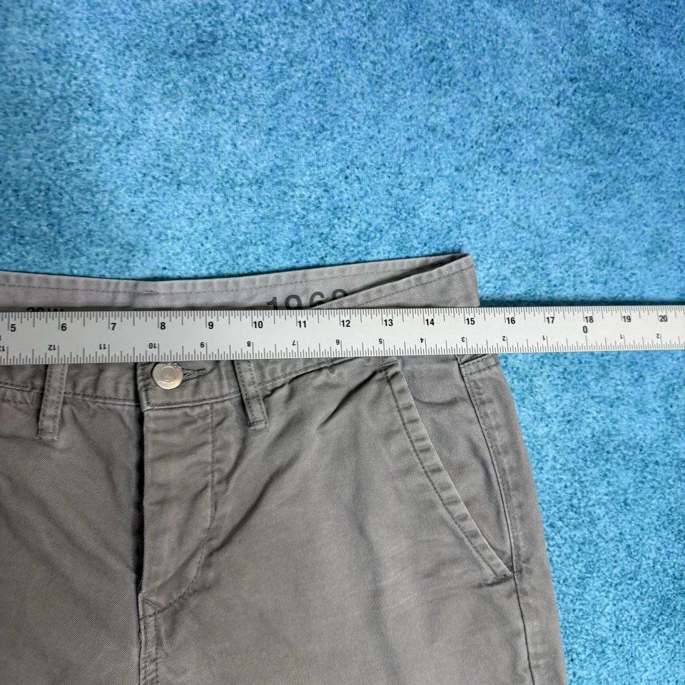 Pantalones cortos de mezclilla para hombre GAP 1969 talla 30 gris entrepierna de algodón 12 pulgadas vintage Foto 4 de 4