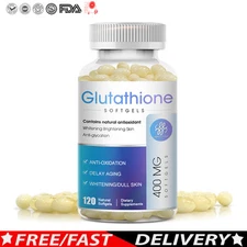 Glutathione Capsules - Powerful Antioxidant for Skin Whitening & Detox 120P
