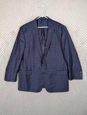 Brooks Brothers Reda Italian Regent Fit Blazer Men's 46R Wool Navy Windowpane